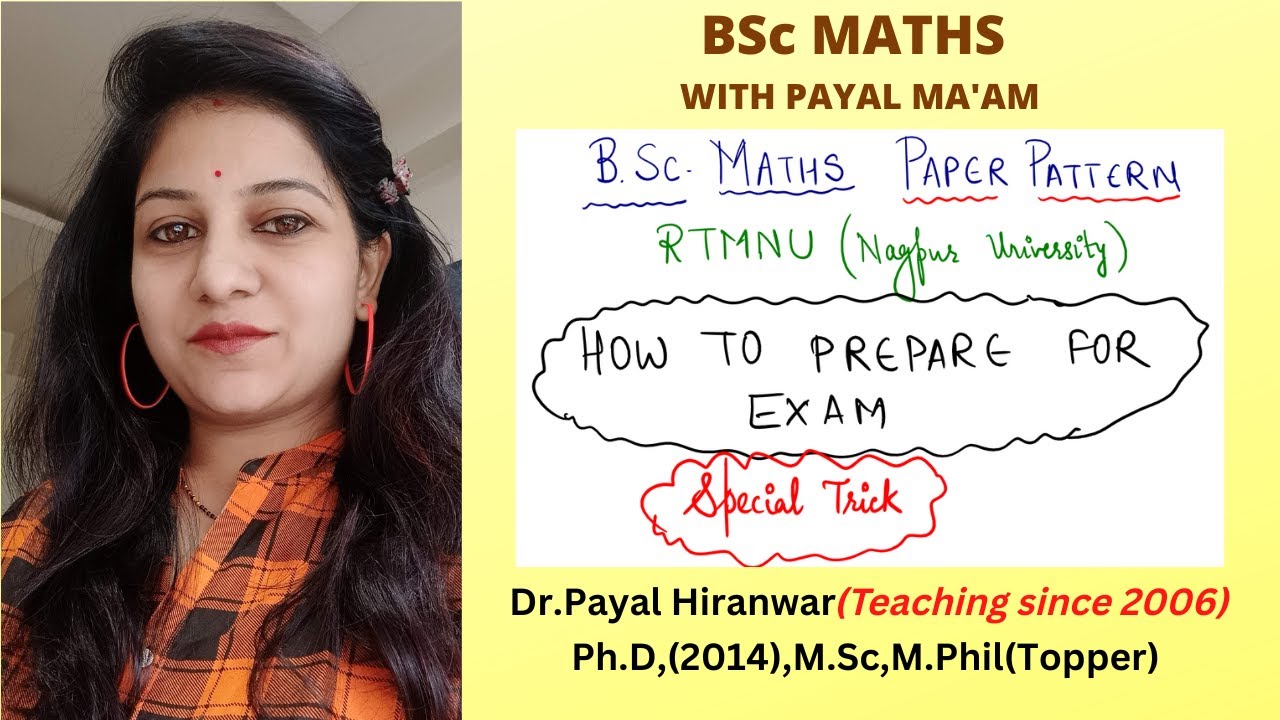How to prepare for RTMNU Exam I Special trick to score good marks in M-1 I #bscmathspaperpattern