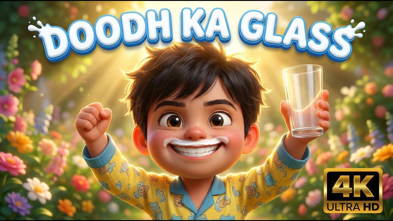Doodh Ka Glass | New Hindi Nursery Rhyme for Kids | Morning Habits Song | Kidz Chulbul