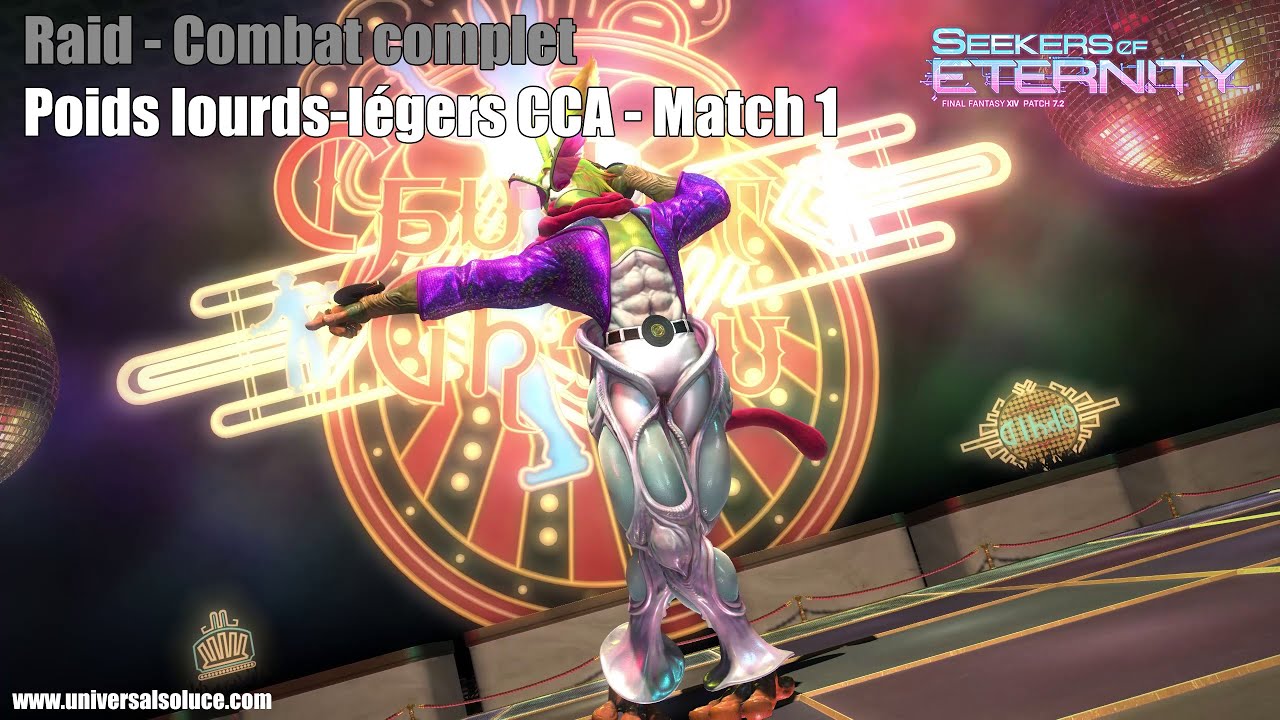 Final Fantasy XIV 7.2 - Raid - Combat complet : Poids lourds-l&eacute;gers CCA - match 1