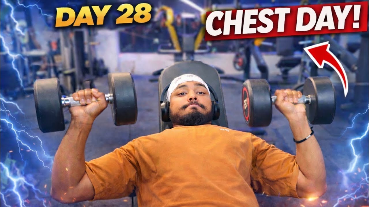 Day 28 chest day this chest workout hit hard