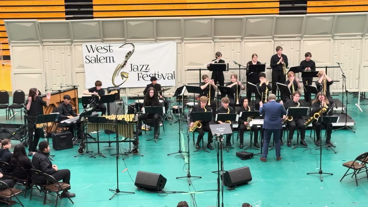 “Spain” Skyview HS silver jazz ensemble with Carina’s solo at West Salem HS Jazz fest