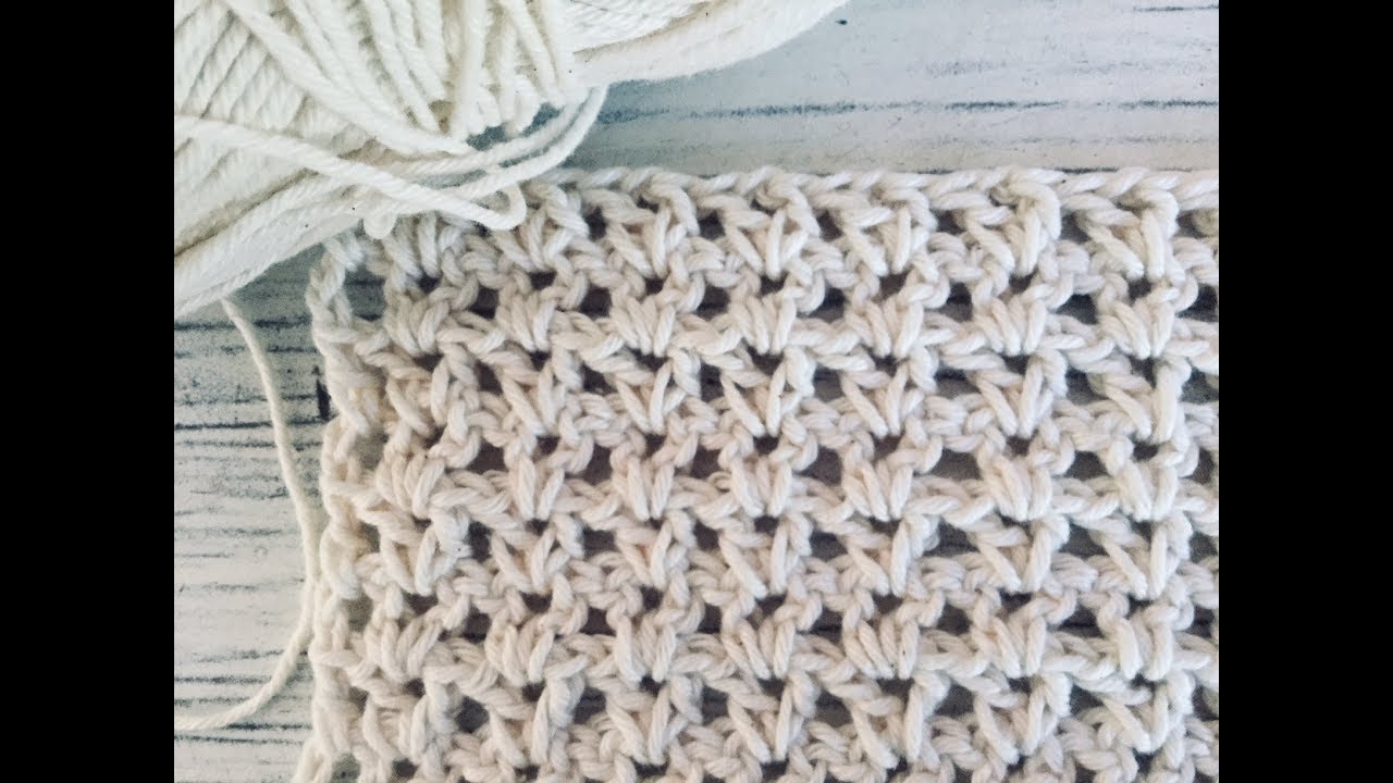 Puntada a crochet fácil y rápida: Punto Cuerda o Punto V