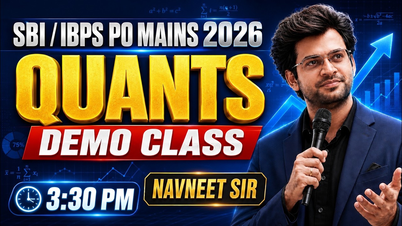 SBI & IBPS PO Mains 2026 Winners Batch | Math Demo Class By Navneet Sir
