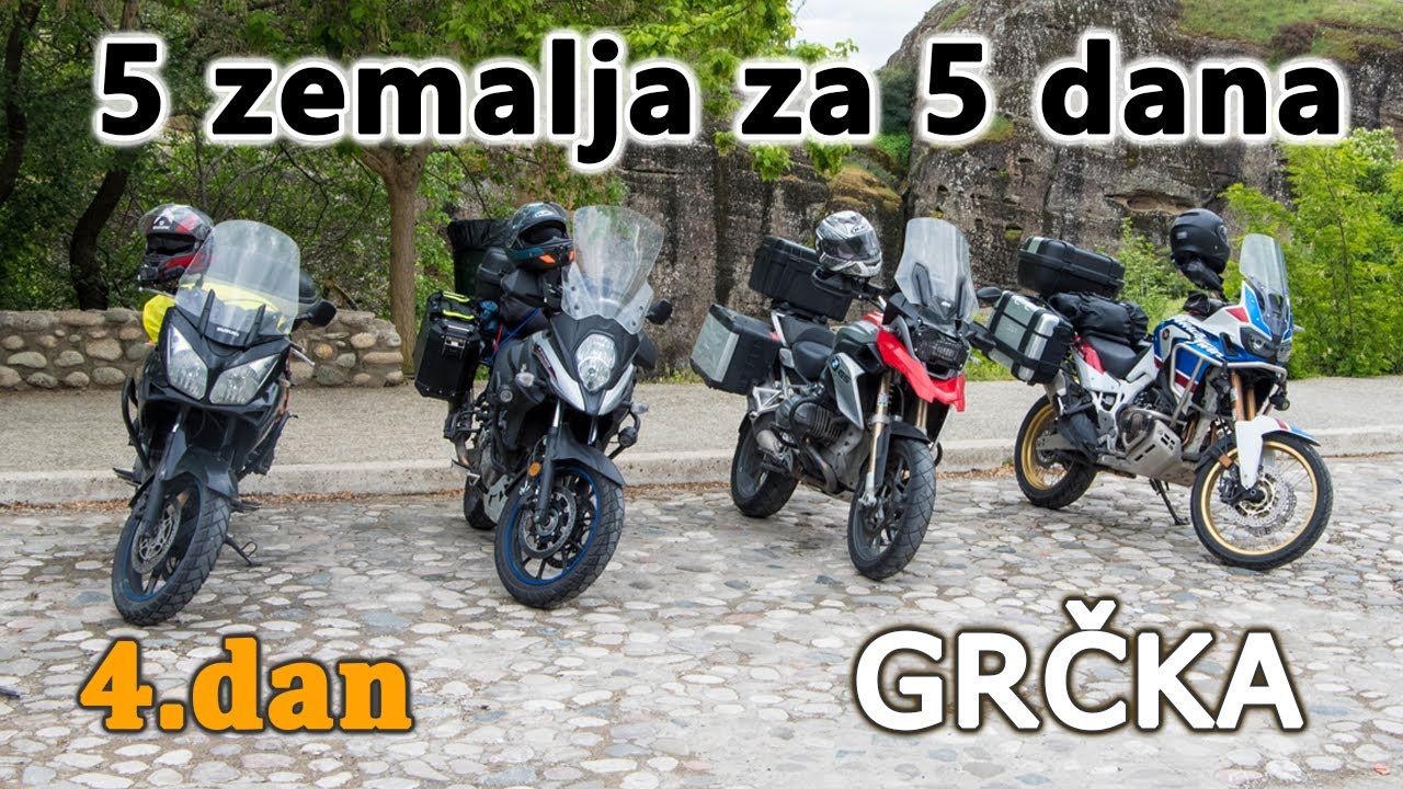 Moto Avantura ČETVRTI DAN - GRČKA vožnja po prelepim krivinama (WITH SUBTITLES)