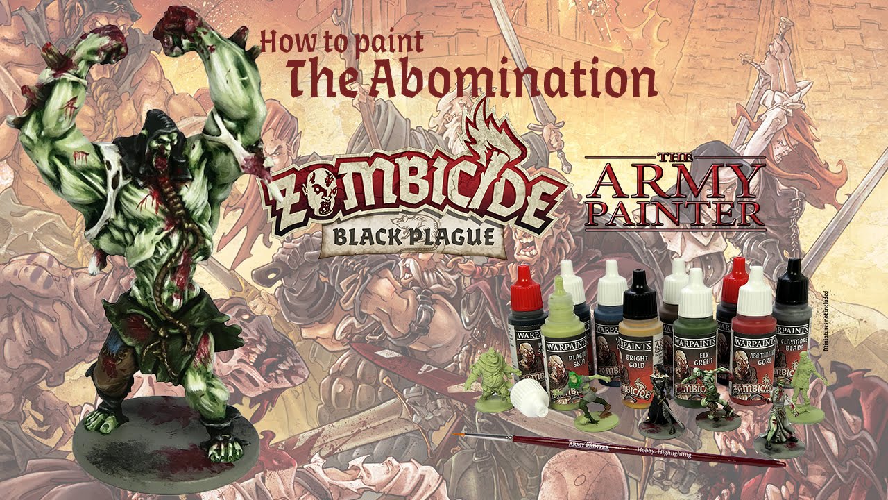 Zombicide Black Plague How to Paint Abomination