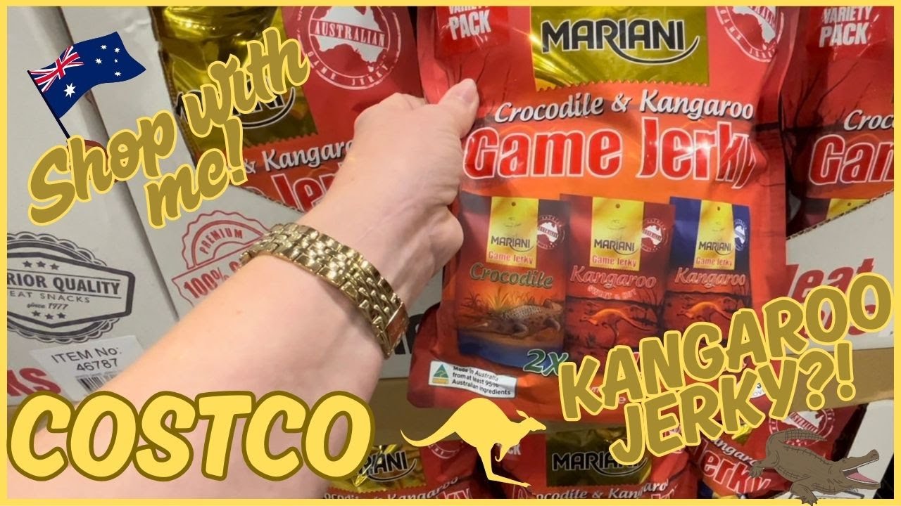 Покупки в COSTCO AUSTRALIA | Цены на мясо — Еда для вечеринок — Вяленое мясо кенгуру/крокодила — ...