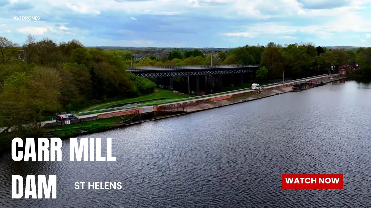 Exploring Carr Mill Dam by Drone | St Helens from the Sky