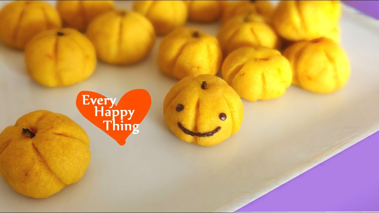 (*´ー`*) Pumpkin Cookies for Halloween ★かぼちゃクッキーでハロウィン♪簡単