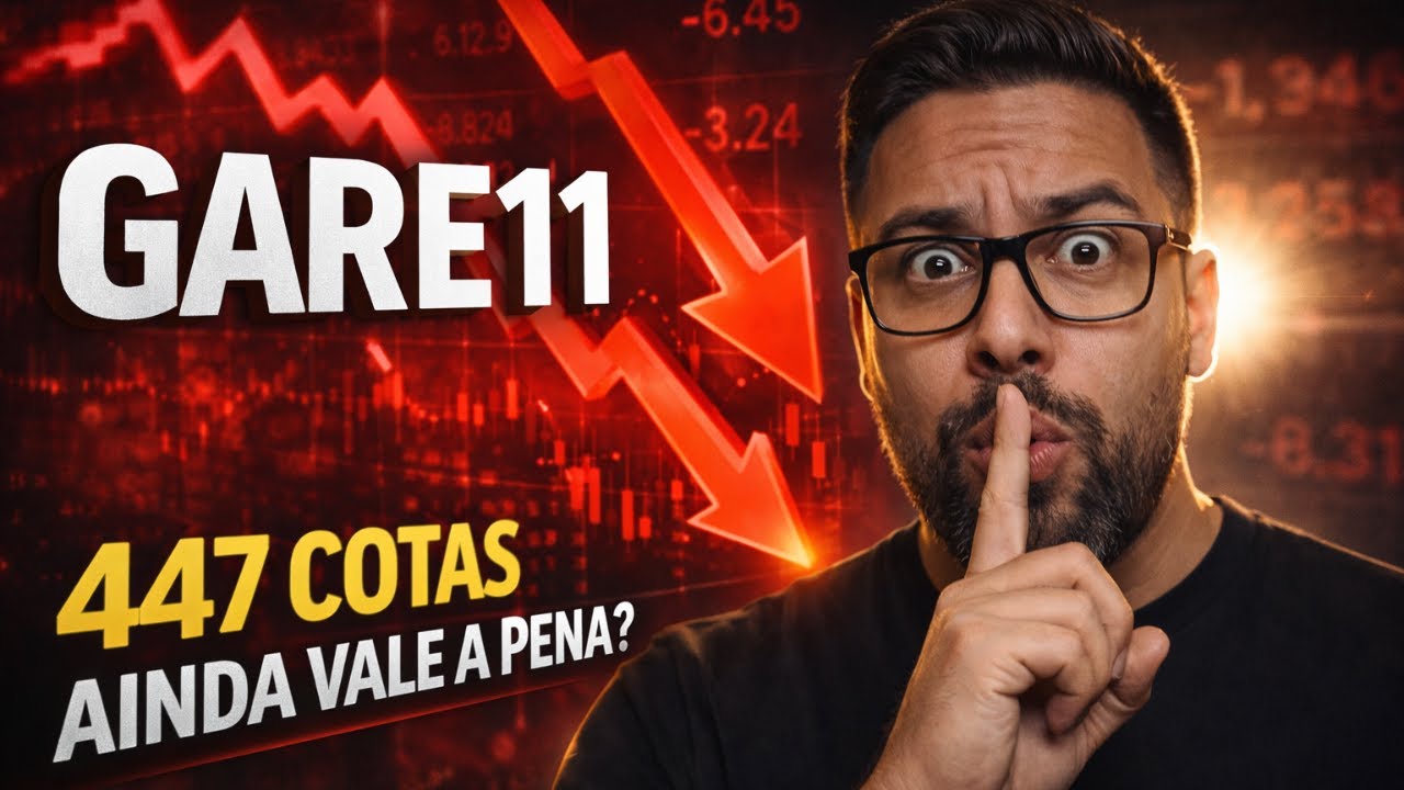 GARE11 • 447 COTAS • ESTOU COMPRANDO MAIS COM ESSA QUEDA