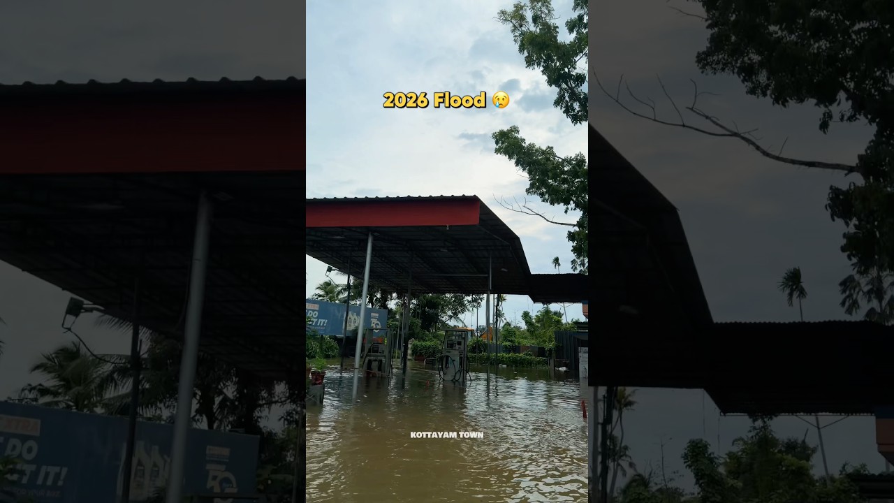 2026 flood in Kottayam, Kerala 🥺 #kottayam #kottayamtown