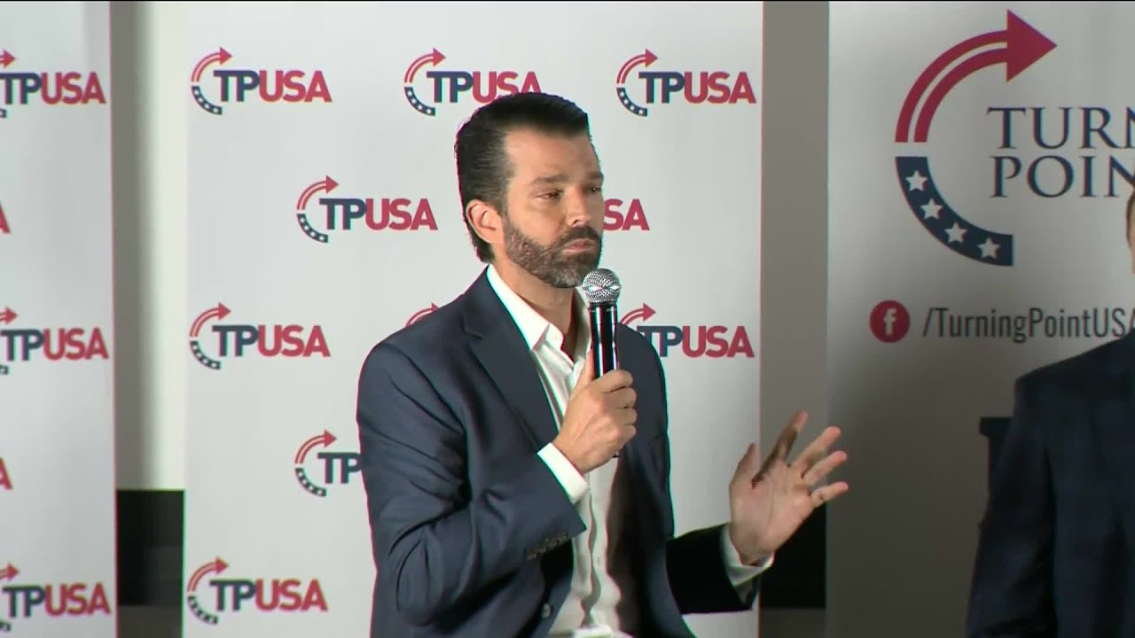 Donald Trump Jr. heckled while promoting new book at UCLA