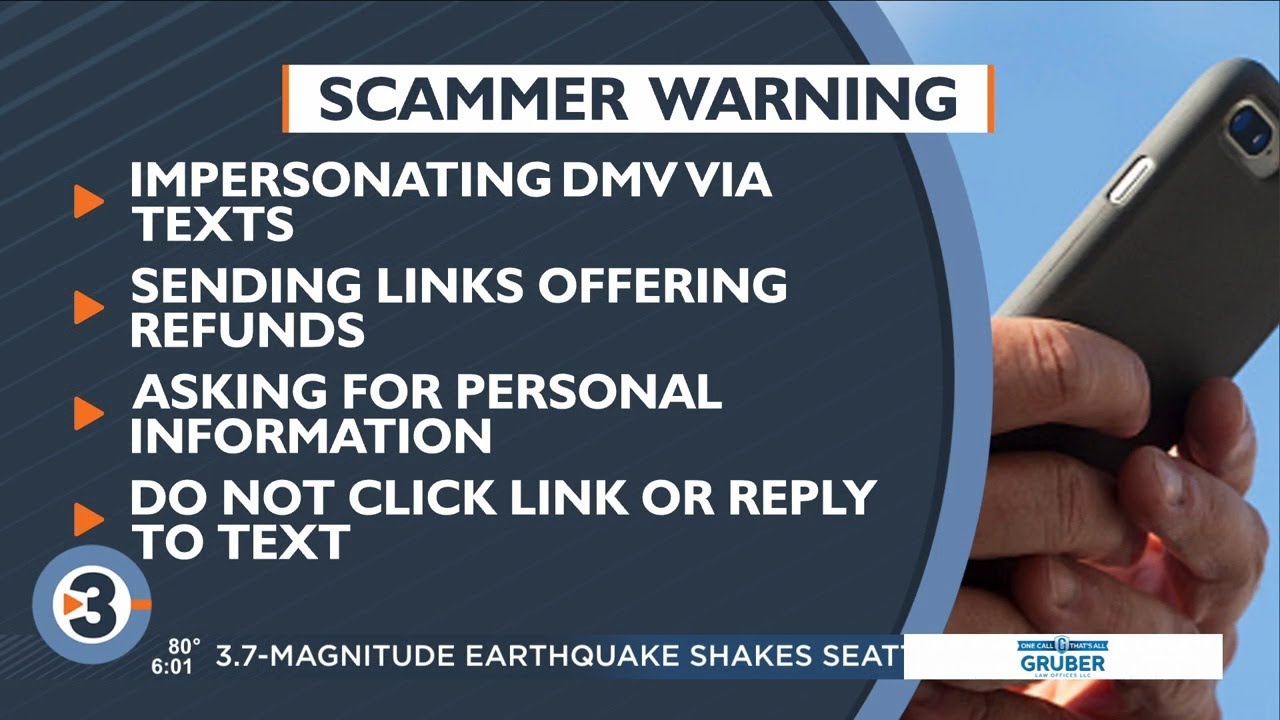 Wisconsin DMV warning people about text message scam