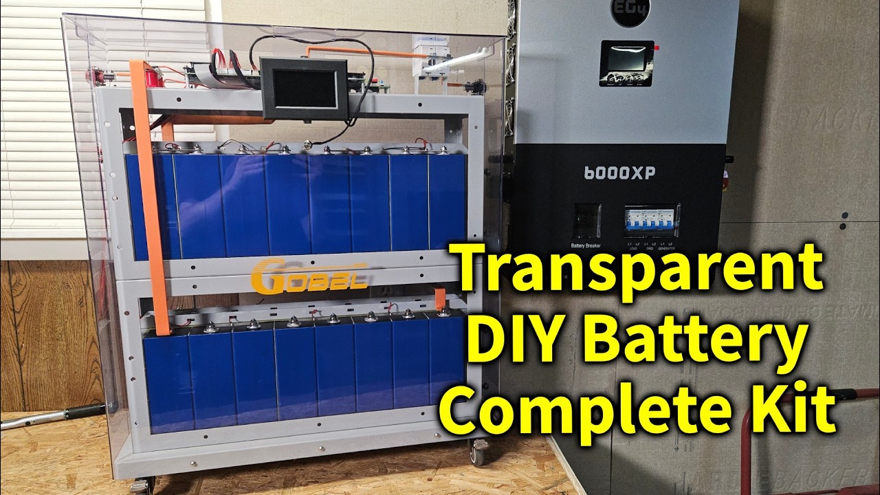 Transparent DIY Battery Kit from Gobel Power, Project X1 Full Assembly