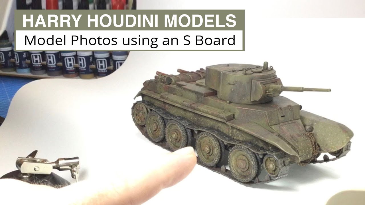 Easy Scale Model Photos - S Board for a professional looking photo in an infinite background