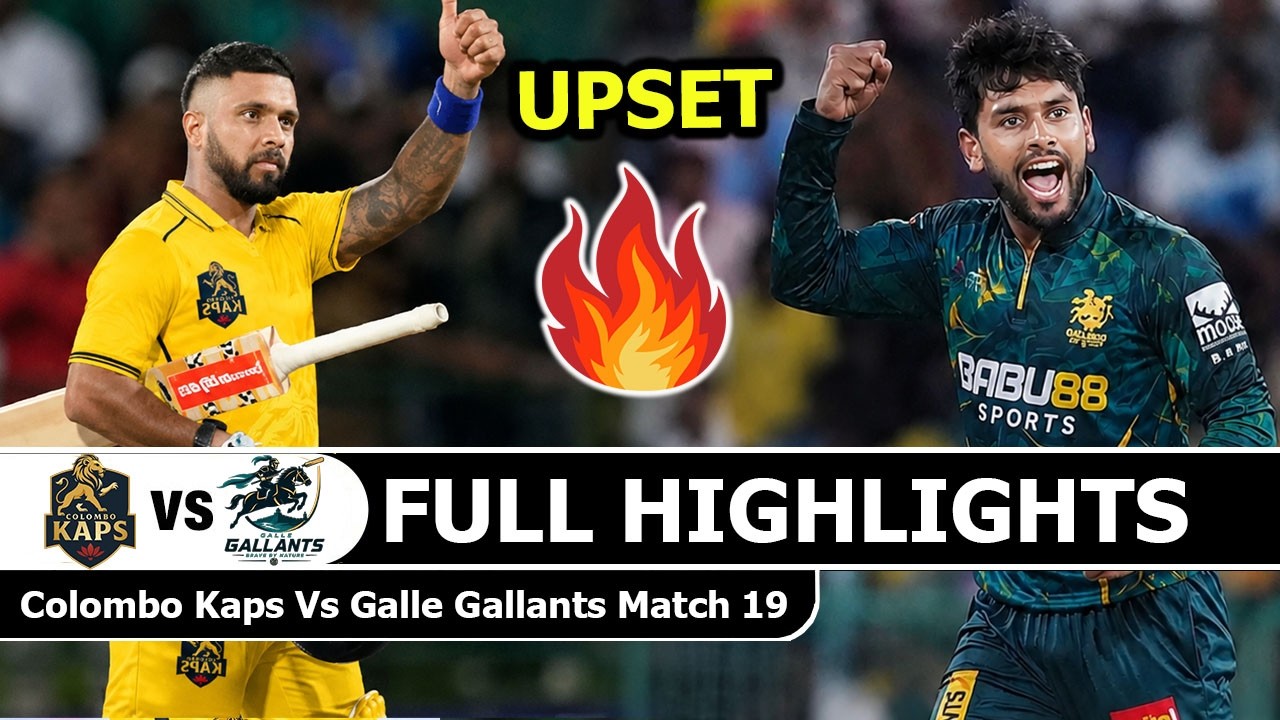 Colombo Kaps vs Galle Gallants LPL 2026 Full Highlights Match 19 | Lanka Premier League 2026
