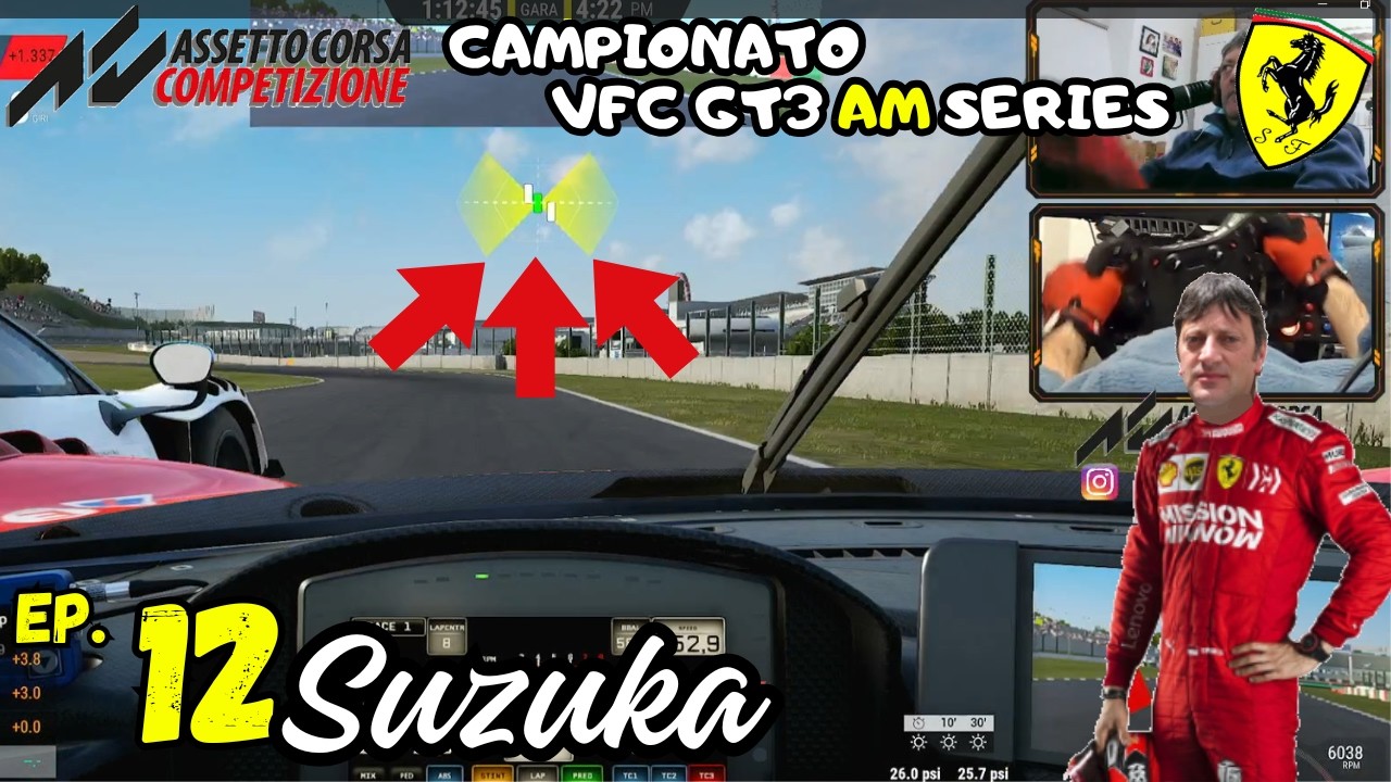ACC | CAMPIONATO VFC GT3 AM SERIES | Chiuso da due vetture nello snake! - Suzuka [#12]