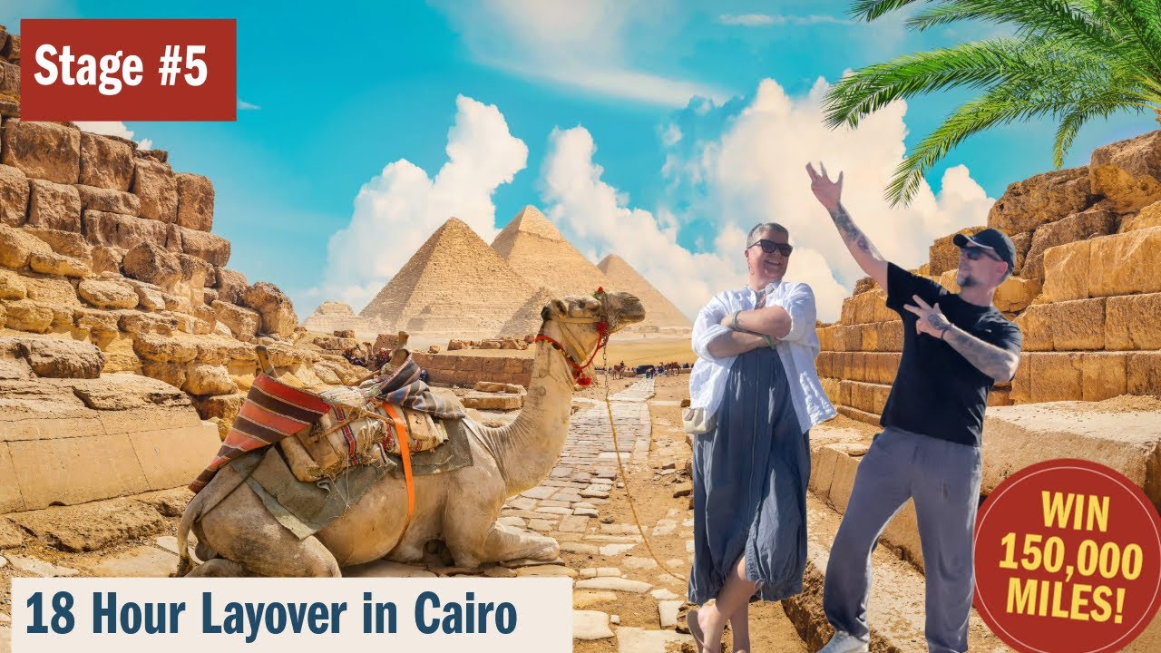 18 Hours in Cairo 🇪🇬 | Pyramids, Chaos & Camels on Our 6 Continents Challenge