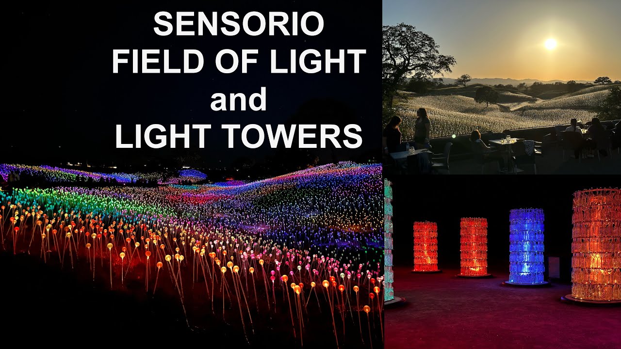 Sensorio Field of Light and Light Towers - a must visit in California