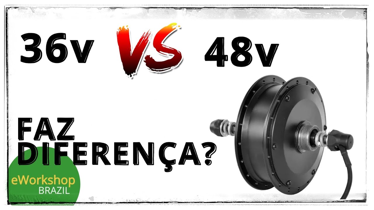 Comparativo 36v vs 48v com a mesma potência de 350w, será que é muito diferente?