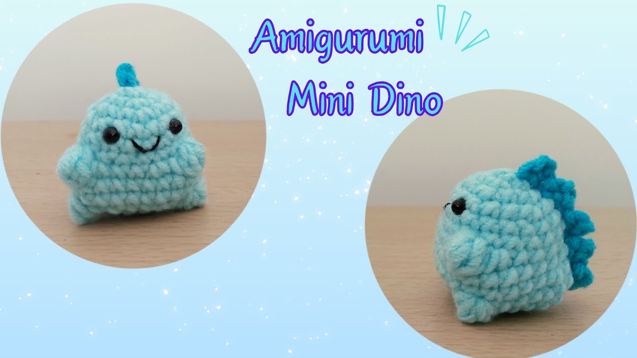 Mini Dino Amigurumi Crochet Tutorial | Free Pattern | Step by Step