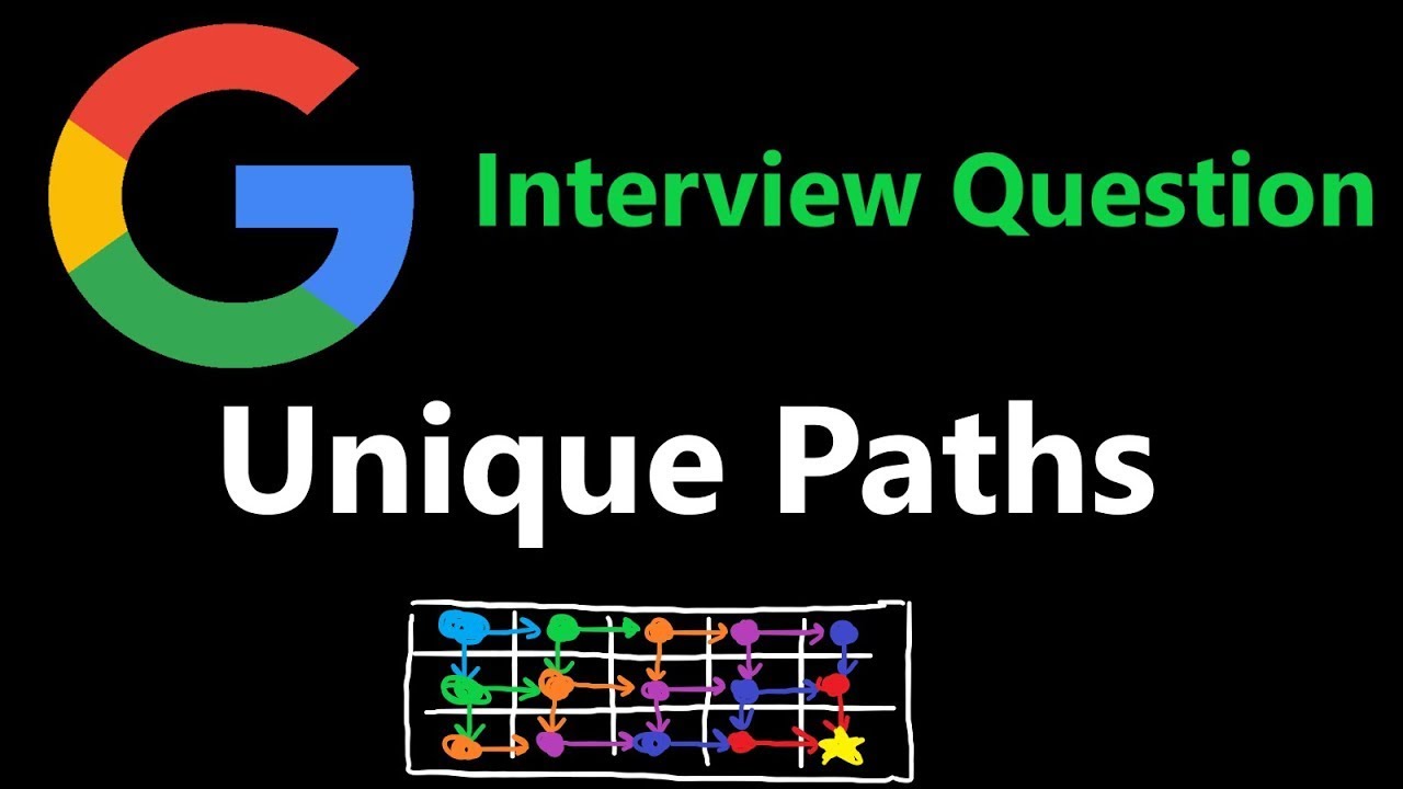 Unique Paths | Leetcode | Google Interview Question