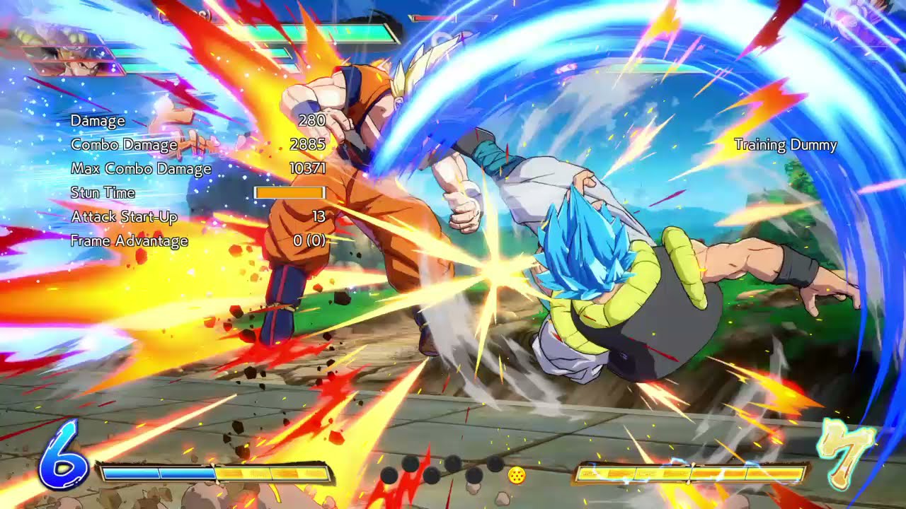 DBFZ GOGETA season 4 max damage combo SOLO TOD tiger knee loop? This is why we cant have nice things