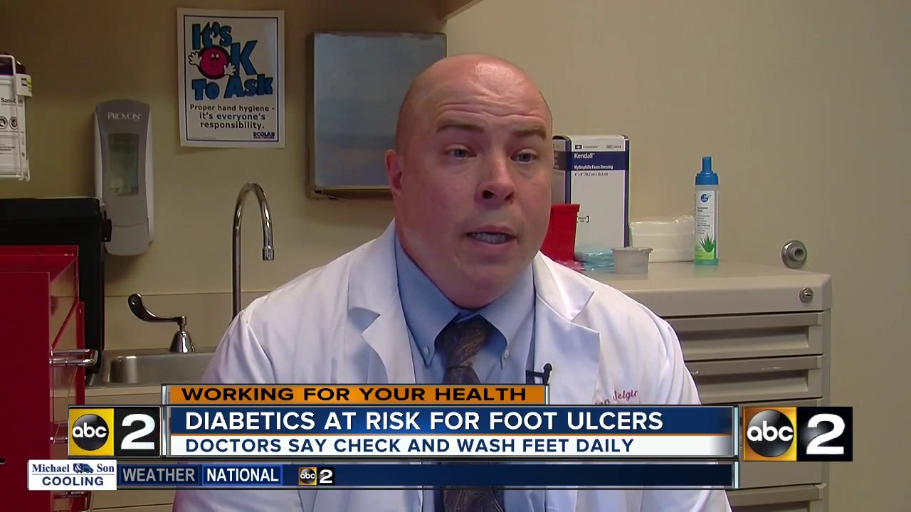 Diabetic foot ulcers left untreated can lead to amputation
