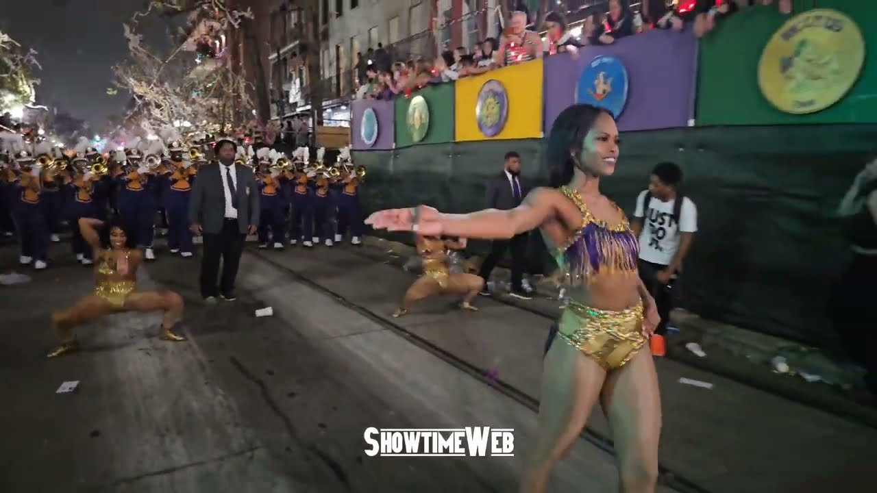 Alcorn State GG's and Sounds of Dyn-O-Mite Marching Band - Orpheus Mardi Gras Parade
