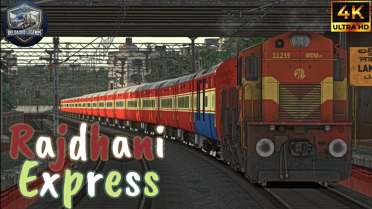 Old Rajdhani Express - New Delhi to Secunderabad #rajdhani #rajdhaniexpress #trainvideo #realistic