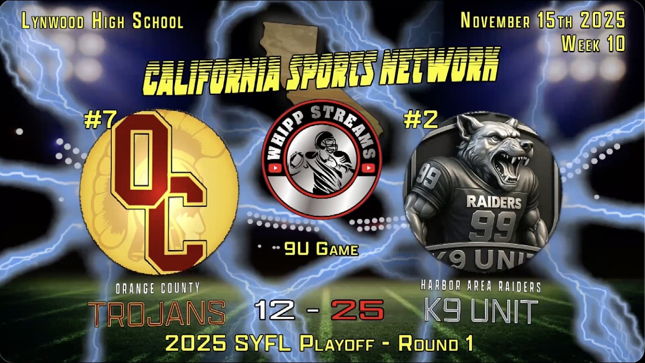 9U - #7 OC Trojans 6 vs #2 HA Raiders K-9 Uint 20