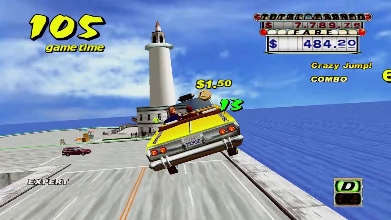 Crazy Taxi PC [Steam] | Gameplay