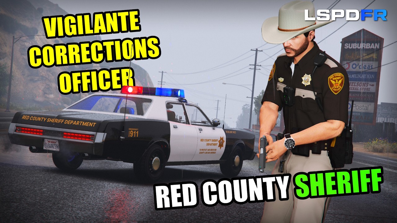 Playing GTA5 as Red County Sheriff from GTA San Andreas | GTA5 LSPDFR