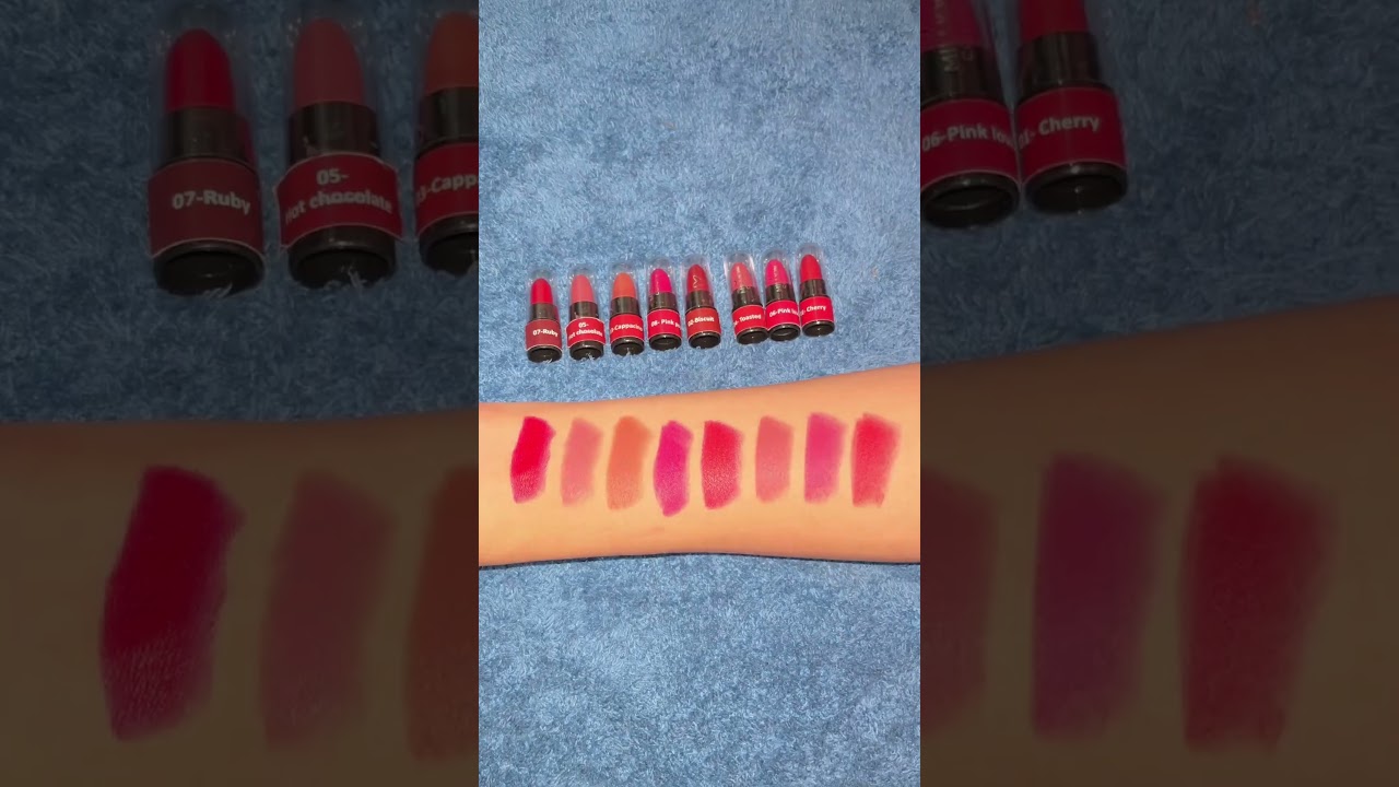 Million Colour Mini Lipstick🥰 #shorts 100% vegan☘️☘️