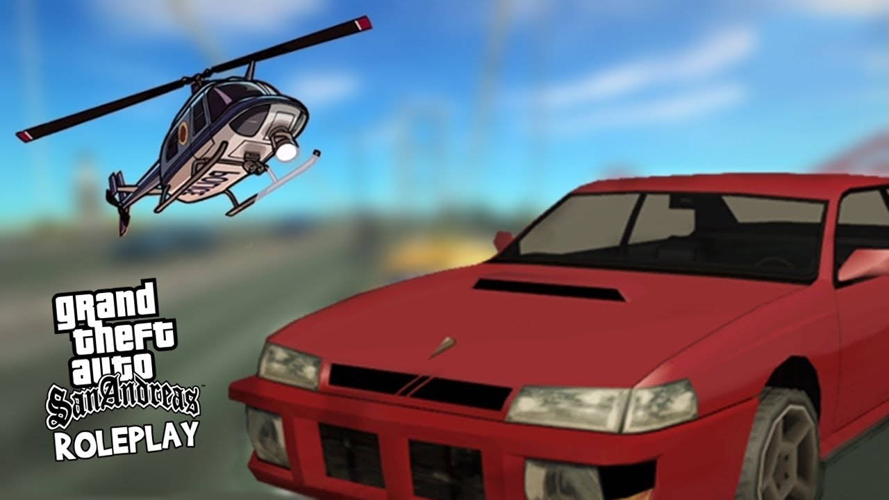 JGRP - JADI RAMPOK ! PURSUIT SAMA HELIKOPTER !! | GTA SAN ANDREAS ROLEPLAY