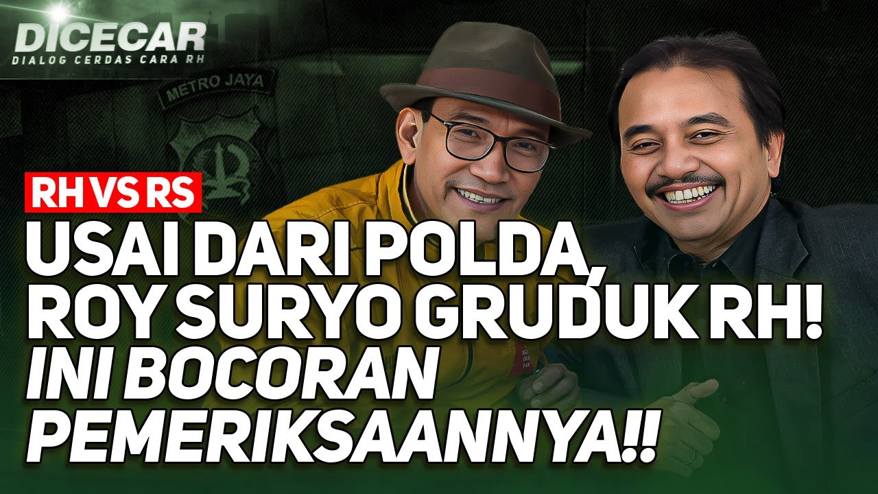 🔴LIVE! USAI DARI POLDA, ROY SURYO GRUDUK RH! INI BOCORAN PEMERIKSAANNYA!!