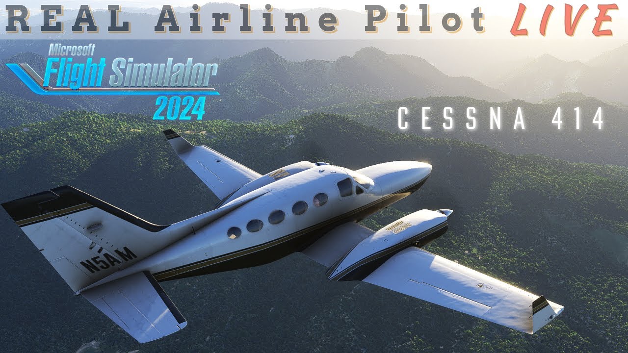 The Best Twin Prop in MSFS 2024 | Exploring NewZealand | Real Airline Pilot | Cessna 414 | #msfs2024