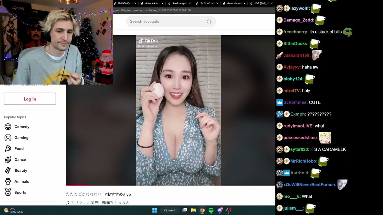 xQc Just Chatting  - TikTok - Unusual Memes - Fake stories  (12-26-2022 Part 1) 💀👍