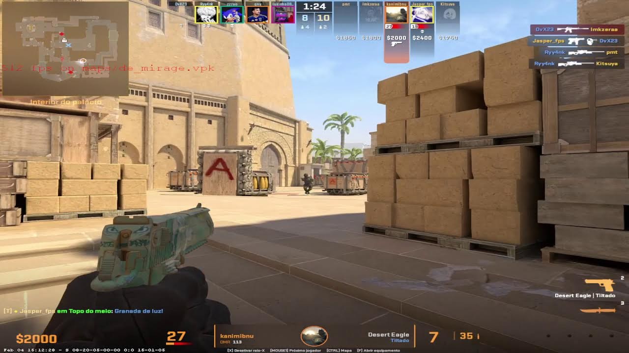 Testando na faceit