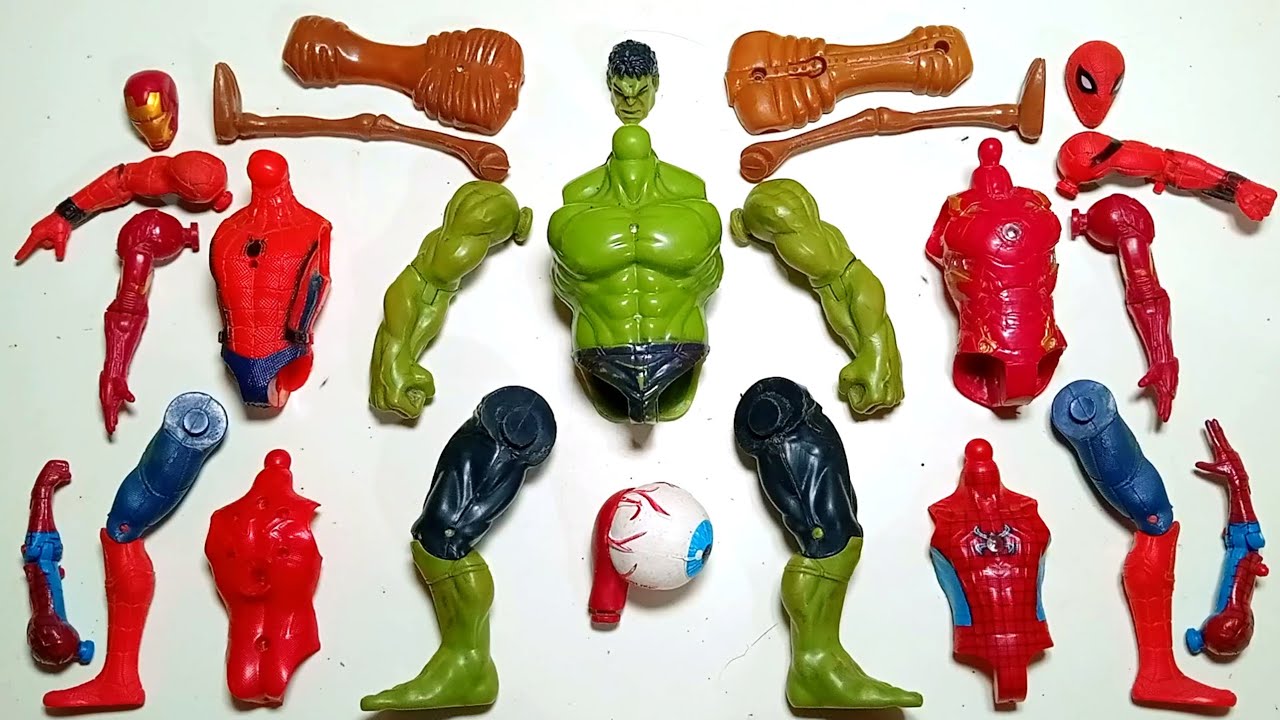 AVENGERS TOYS MARVEL'S, SPIDERMAN2 , HULK , SIRENHEAD, IRON MAN , SUPERHERO TOYS ACTIONS VIDEO 