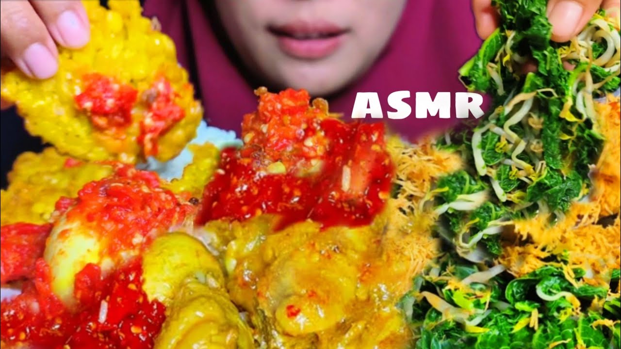 ASMR OPOR AYAM DAN TELUR 🥚 || ASMR EATING || MUKBANG INDONESIA #ASMR #asmrvideo #opor #asmrsounds