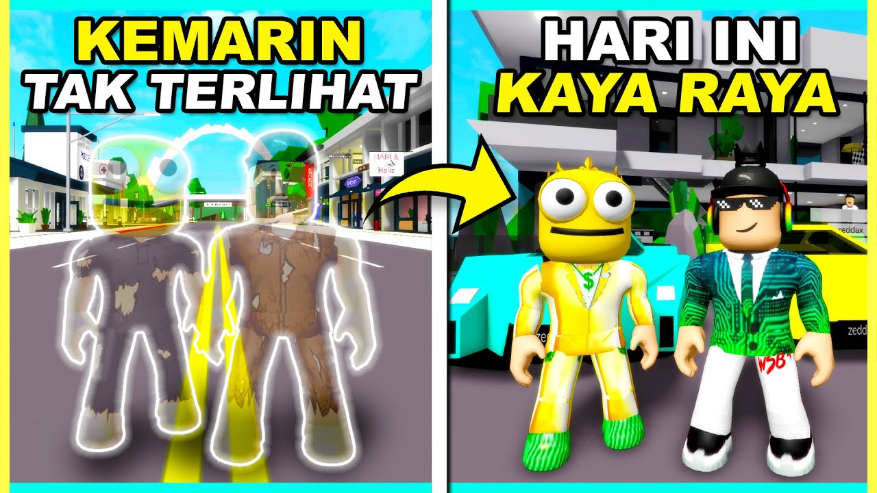 Aku Bisa TIDAK TERLIHAT Dan Jadi KAYA RAYA! (Roblox Brookhaven 🏡RP)