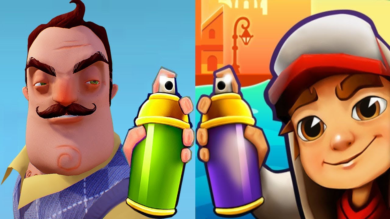 Subway Surfers Buenos Aires 2020 YUTANI vs HELLO NEIGHBOR Subway Run Gameplay HD