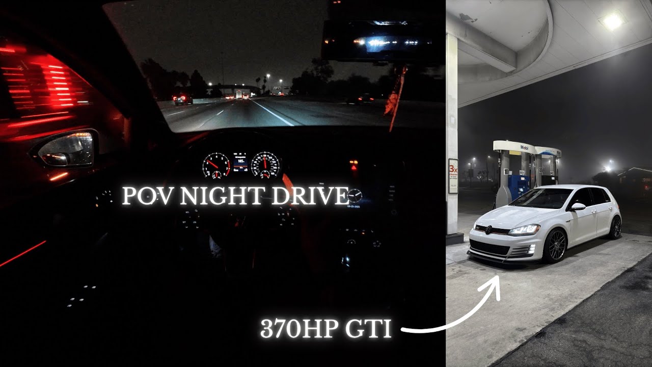 Driving Home In My 370hp Mk7 - POV Night Drive CRAZY Audio