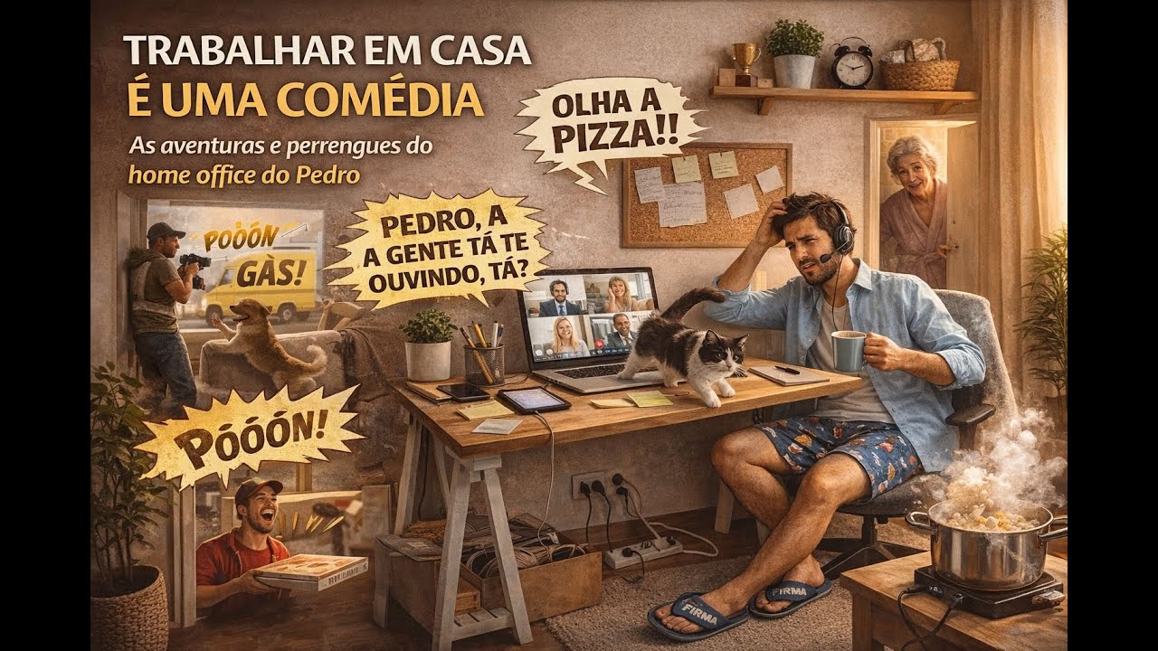 🐱 “Gato no Teclado, Vizinho Furando Parede: Bem-vindo ao Home Office” 🐱Risadas e Caos na Rotina!