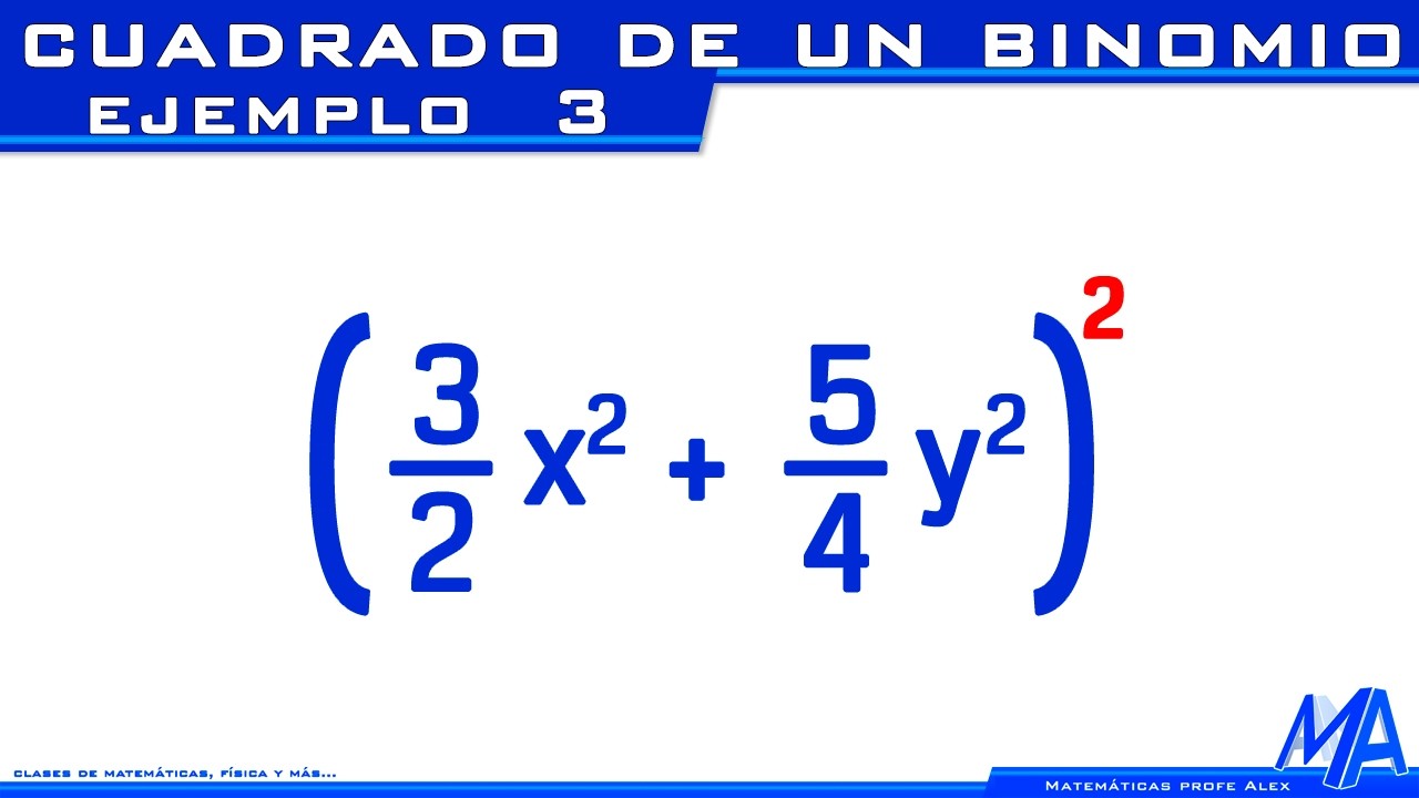 Cuadrado de un binomio | Ejemplo 3