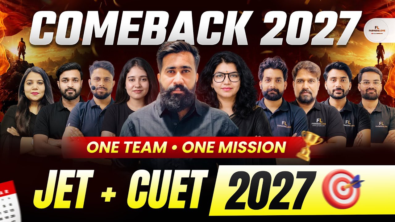 JET 2027 + CUET ICAR 2027 Best Online Coaching | Comeback 2027 New Live Batch Launch | Hindi Medium