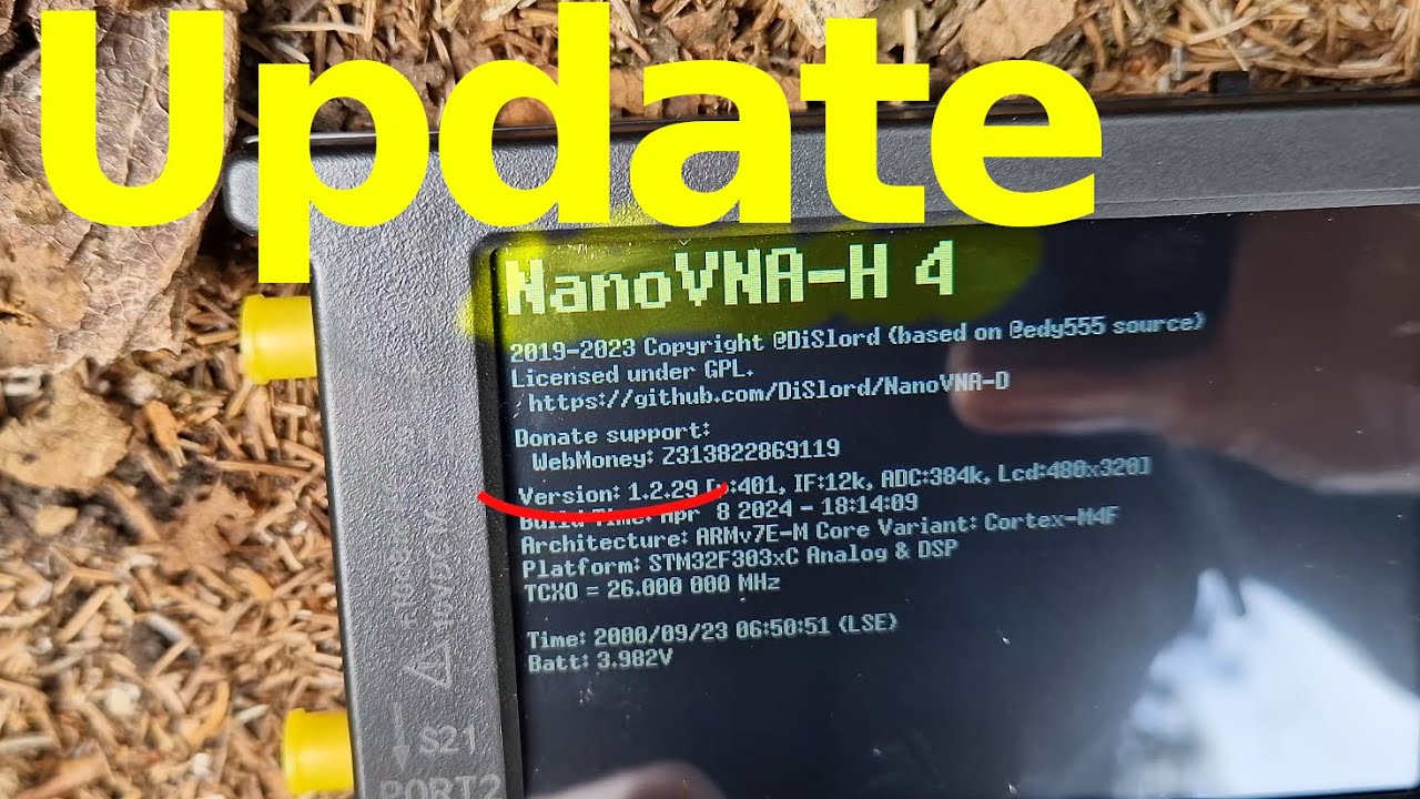 Aktualizacja NanoVna H4