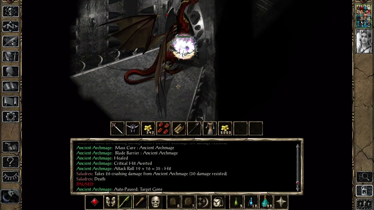 Baldur's Gate 2 [Improved Anvil Solo Insane] - Saladrex, Ancient Dragon & Orc Horde