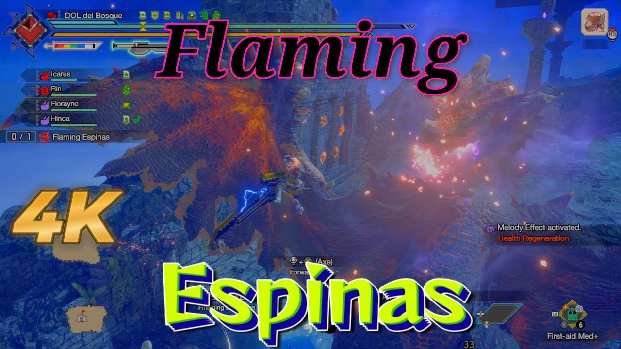 Monster Hunter Rise Sunbreak (MHRS) Flaming Espinas [Switch Axe]