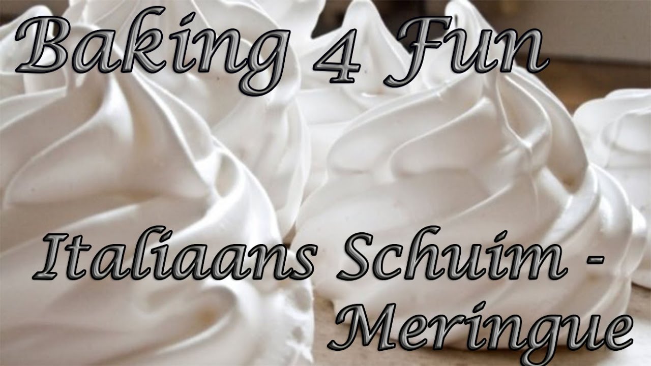 Italiaans schuim (Meringue) - Baking 4 Fun